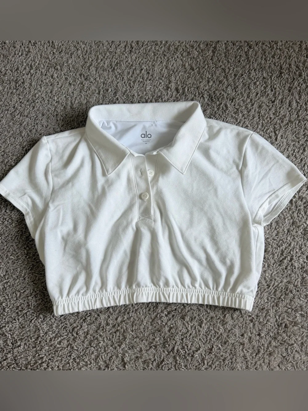 Alo Yoga Cropped Prestige Polo
